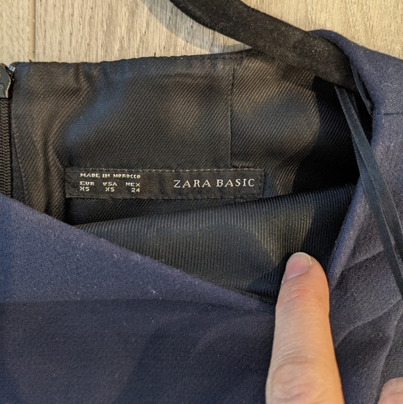 H&M Navy Shift Dress XS - Picture 3 of 4